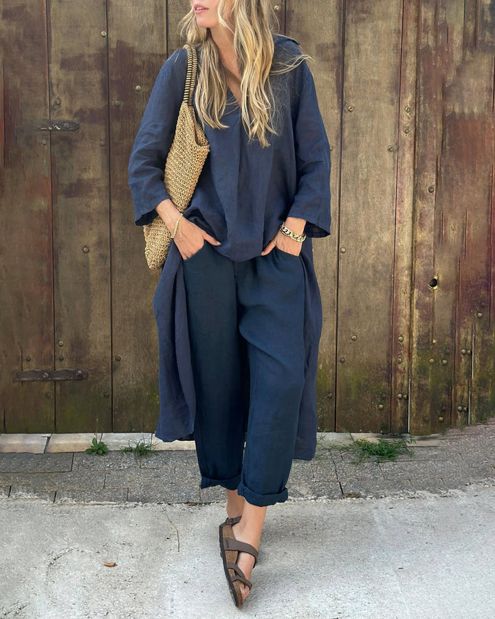 Paola - Conjunto de dos piezas chic con elegancia y estilo versátil.