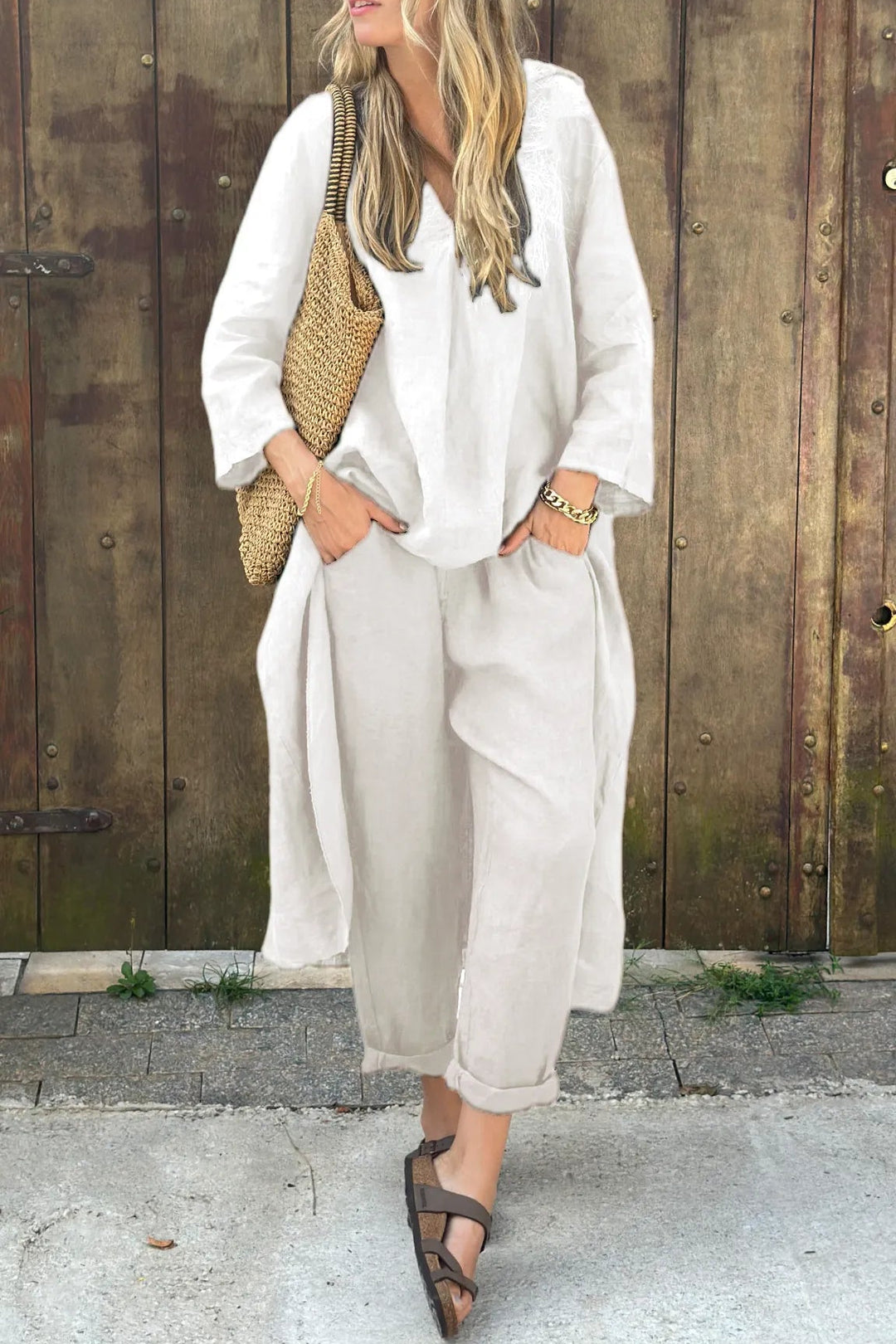 Paola - Conjunto de dos piezas chic con elegancia y estilo versátil.