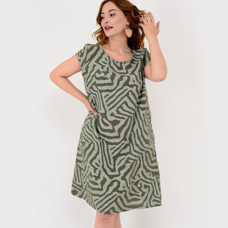 Inés – Vestido camiseta holgado casual