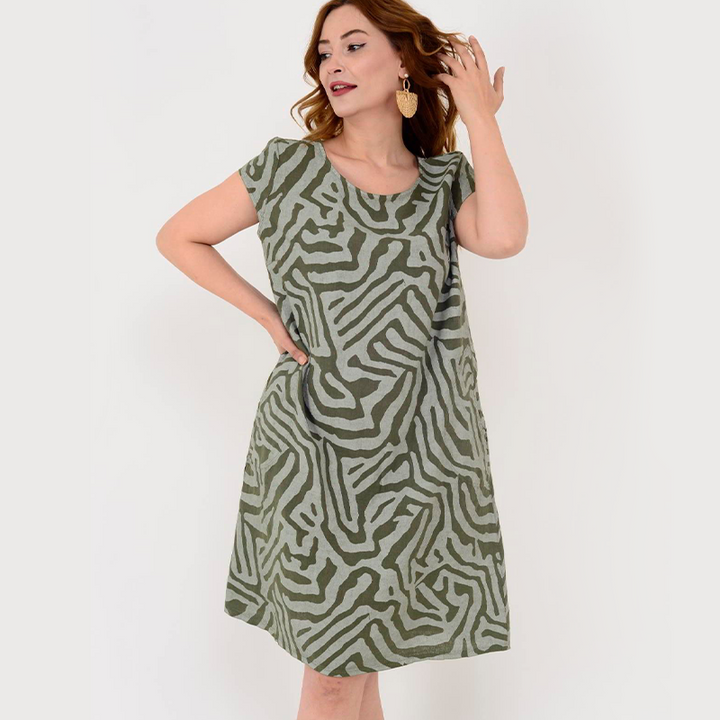 Inés – Vestido camiseta holgado casual