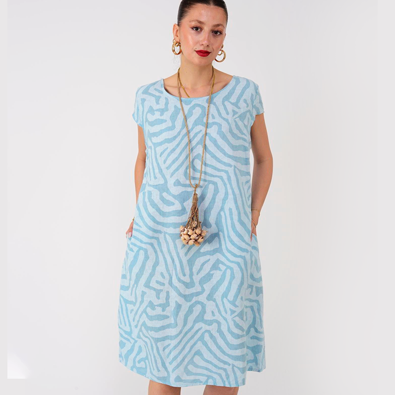 Inés – Vestido camiseta holgado casual