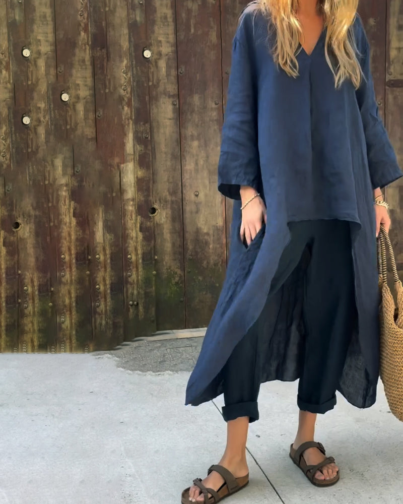 Paola - Conjunto de dos piezas chic con elegancia y estilo versátil.