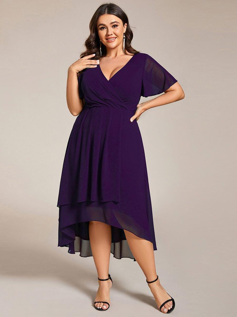 Regina – Vestido midi de gasa con mangas vaporosas