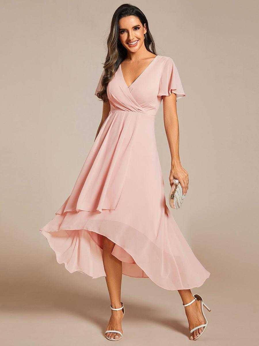 Regina – Vestido midi de gasa con mangas vaporosas