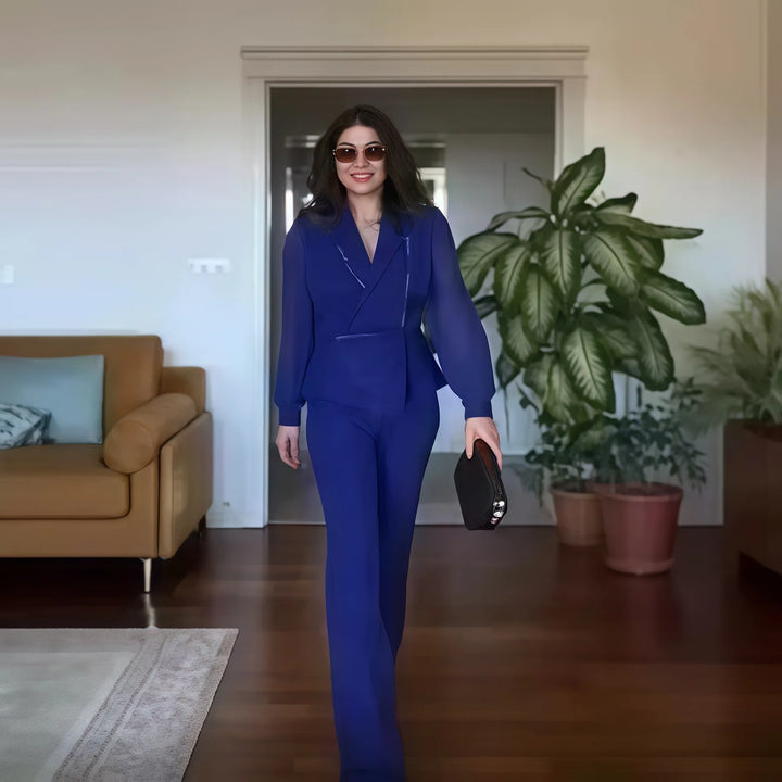 Beatriz – Mono de fiesta pierna ancha de cintura alta
