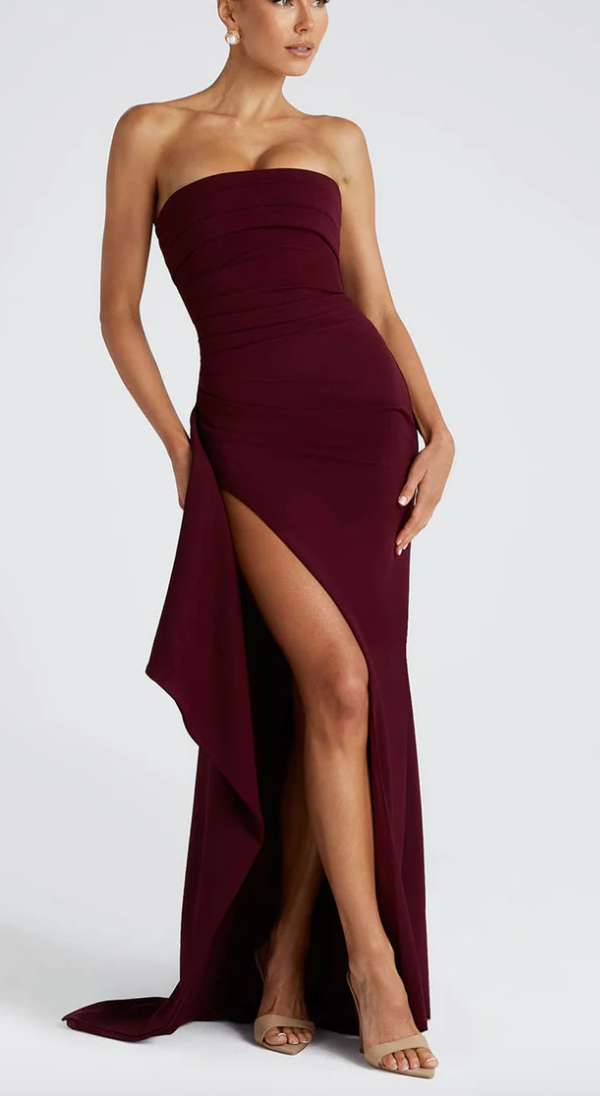 Belinda - Vestido largo sin tirantes