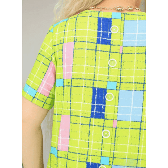 Renata - Vestido Casual Geométrico