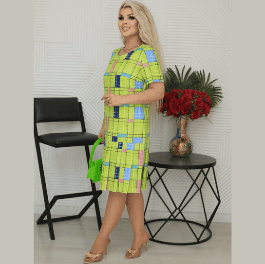 Renata - Vestido Casual Geométrico