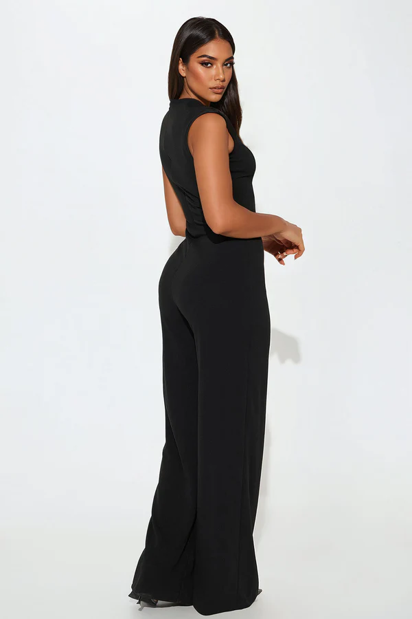 Camille – Mono elegante sin mangas de pierna recta