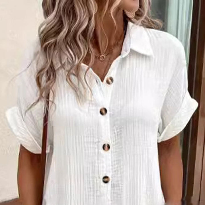 Vestido de verano con mangas cortas y escote en V