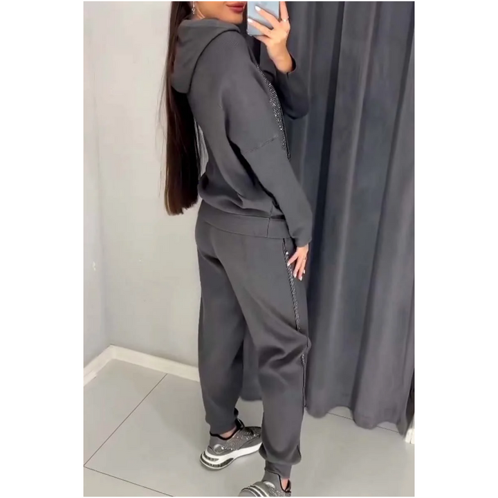 Conjunto de 2 piezas - Sudadera con capucha y pantalón de jogging con puños