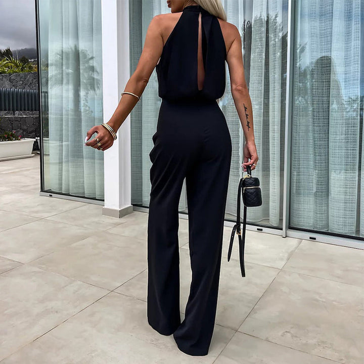 Raquel - Elegante mono unicolor sin mangas