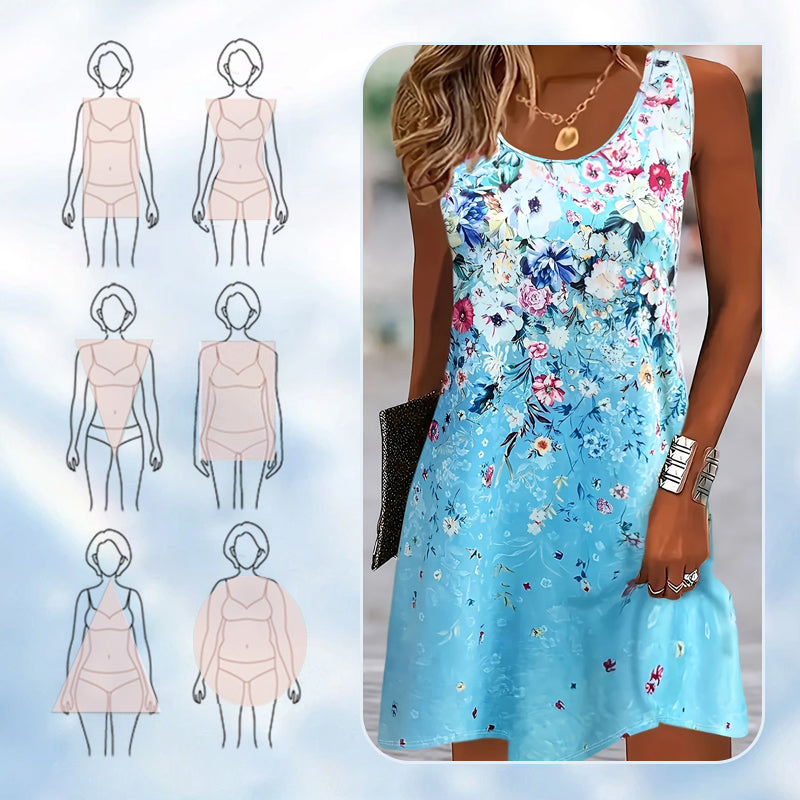 Flora – Vestido ligero sin mangas con estampado floral