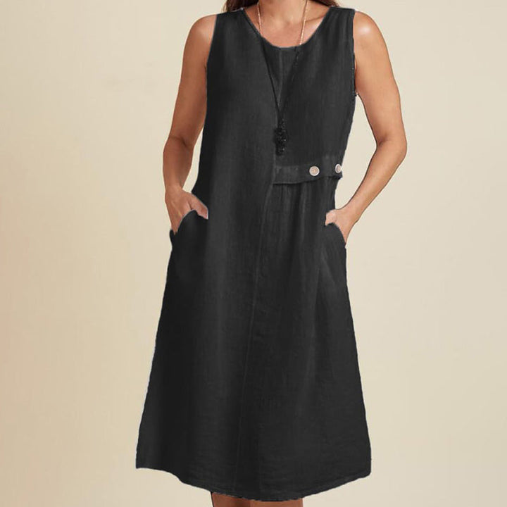 Brisa – Vestido casual de mujer con top redondo holgado
