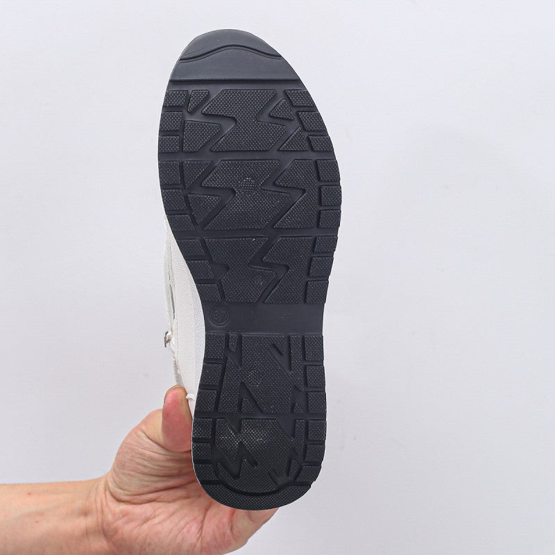 Irene – Sandalias con cuña cómodas y ligeras con cremallera lateral