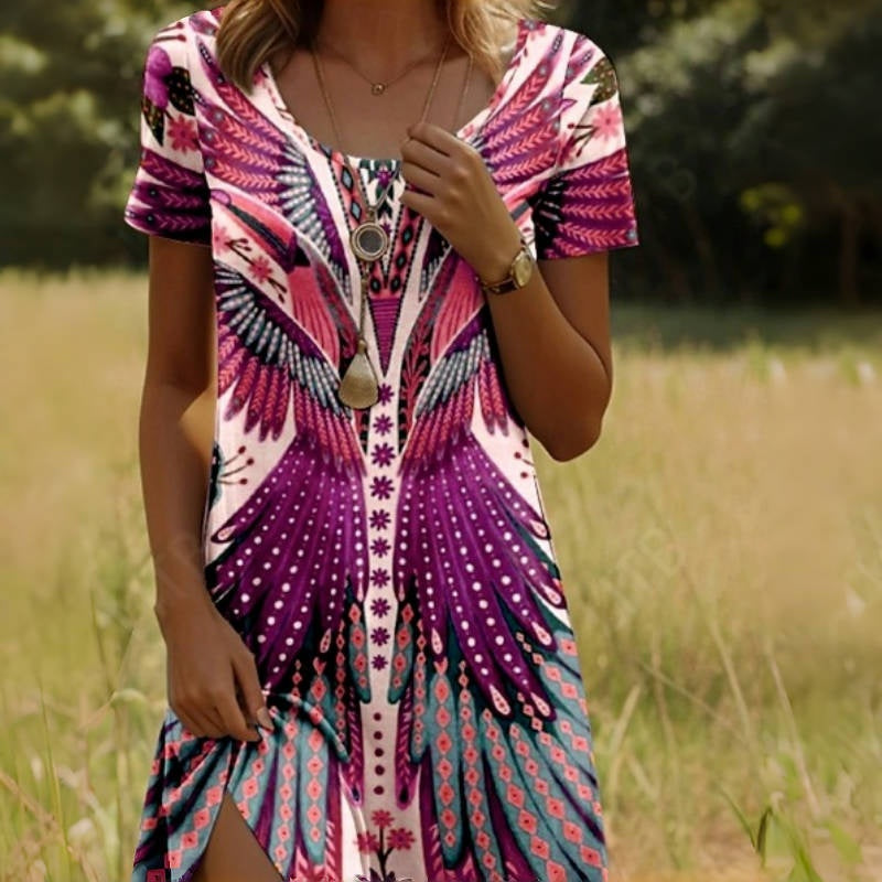 Esmeralda – Vestido Alas de Pavo Real