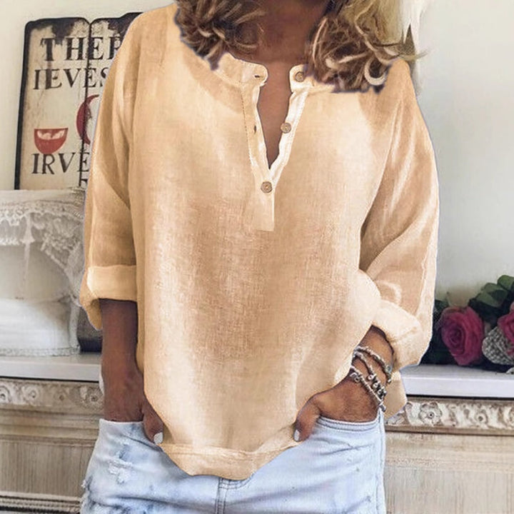 Clara – Camisa de algodón y lino transpirable