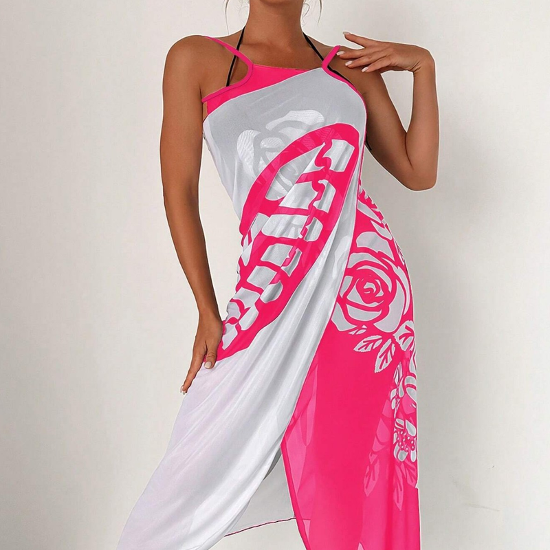 Vera – Vestido playero con estampado de mariposas