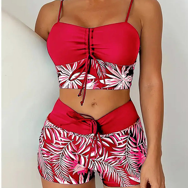 Kaia – Tankini de dos piezas con estampado tropical