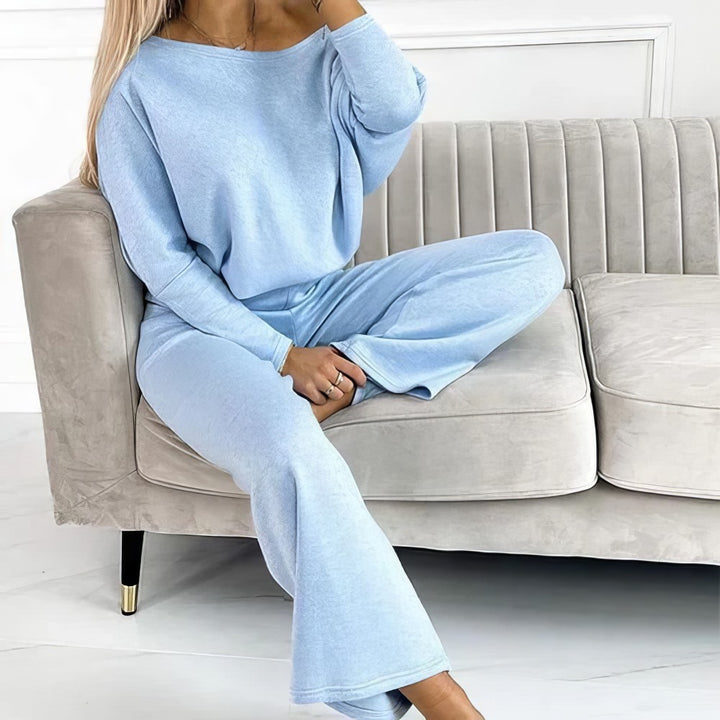 Conjunto Valeria - Suéter de tirantes y pantalones holgados